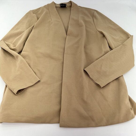 Elie By Elie Tahari Tan Blazer Size Large - Picture 1 of 4